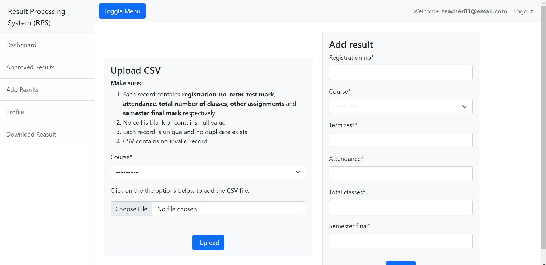 Image 2 of Result Processing System