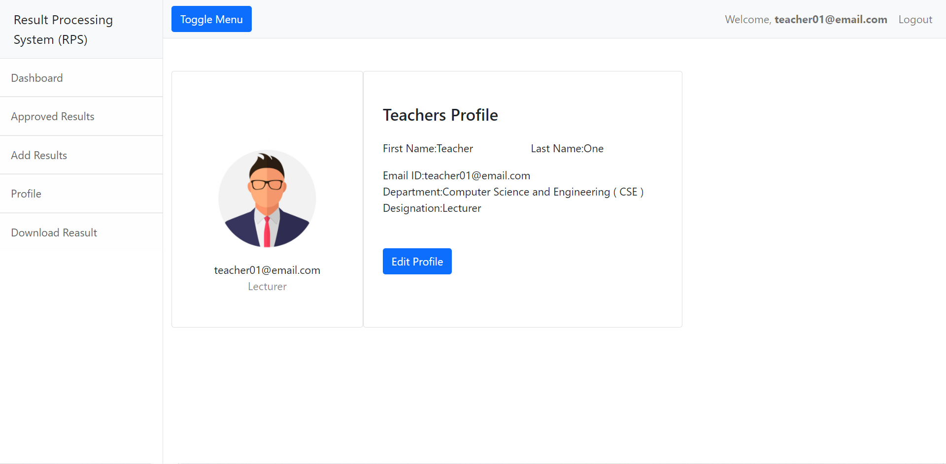Image 1 of Result Processing System