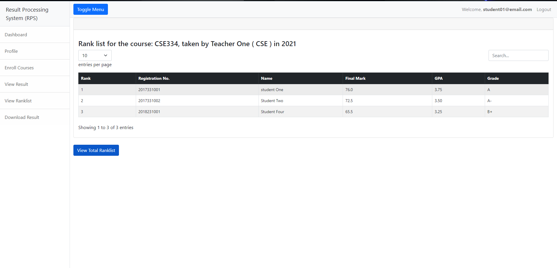 Image 6 of Result Processing System